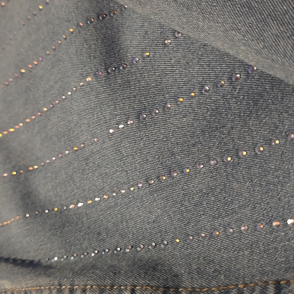 Almost Famous Sparkling Blue Flare Jeans - Picture 11 of 12